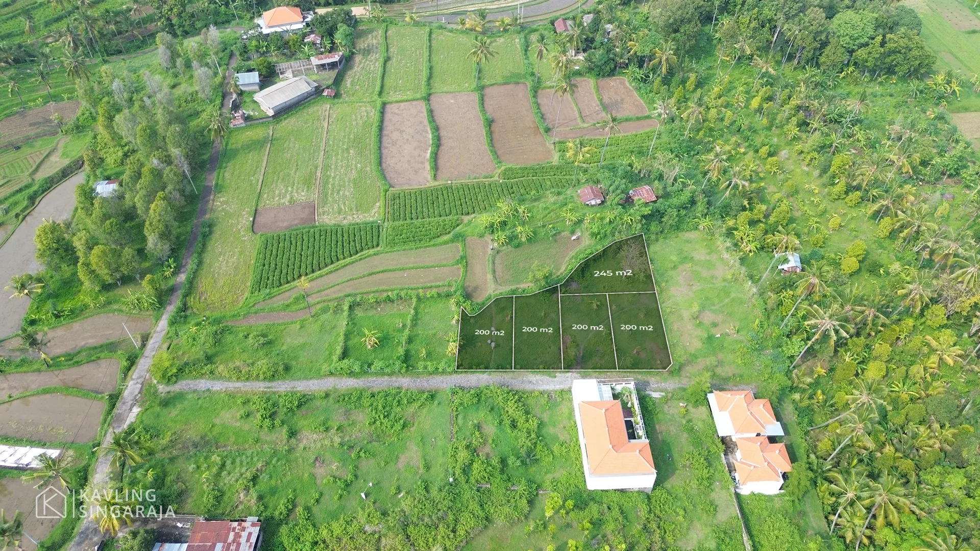 Tanah Kavling Dengan Pemandangan Bukit di Desa Panji - 4